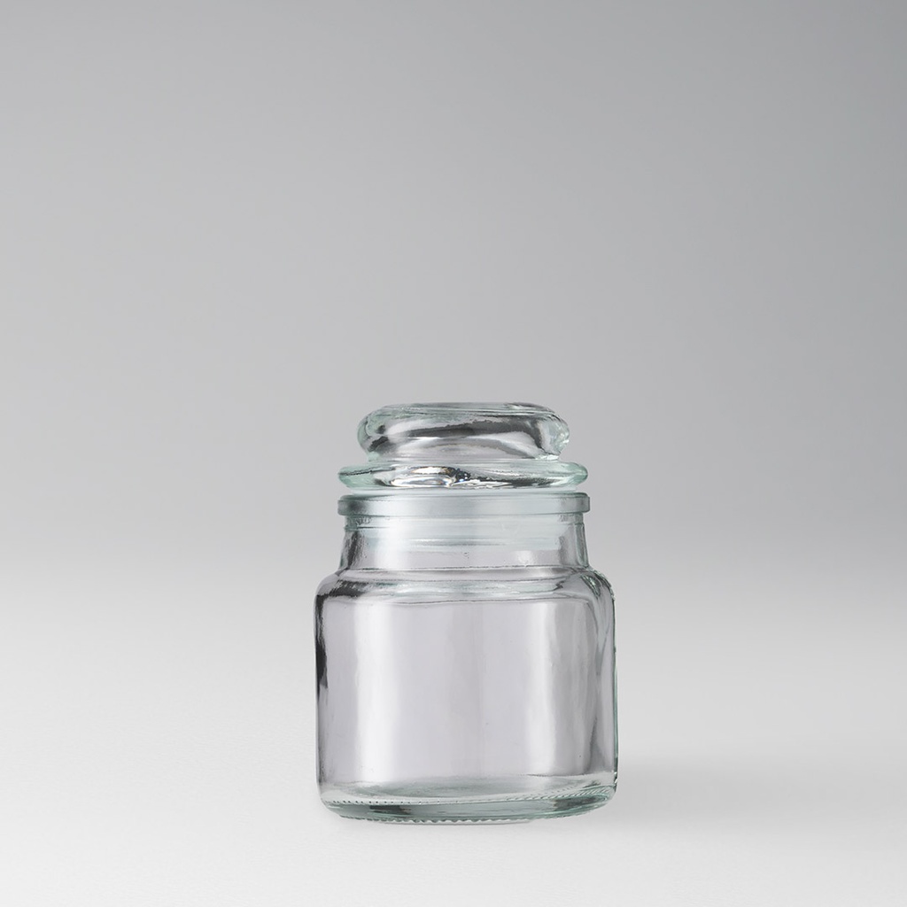 Glass jar with a lid for candles 120 ml